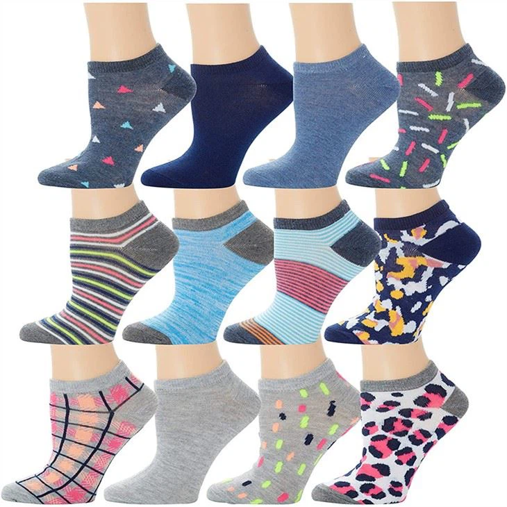 Colorful Patterned Ankle Socks